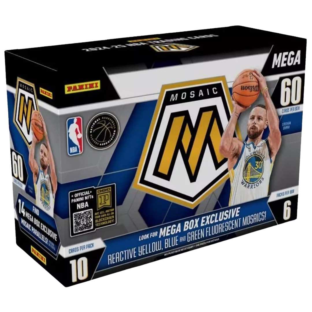 2024-25 Panini Mosaic Basketball Mega Box (Reactive Yellow, Blue, Green!)