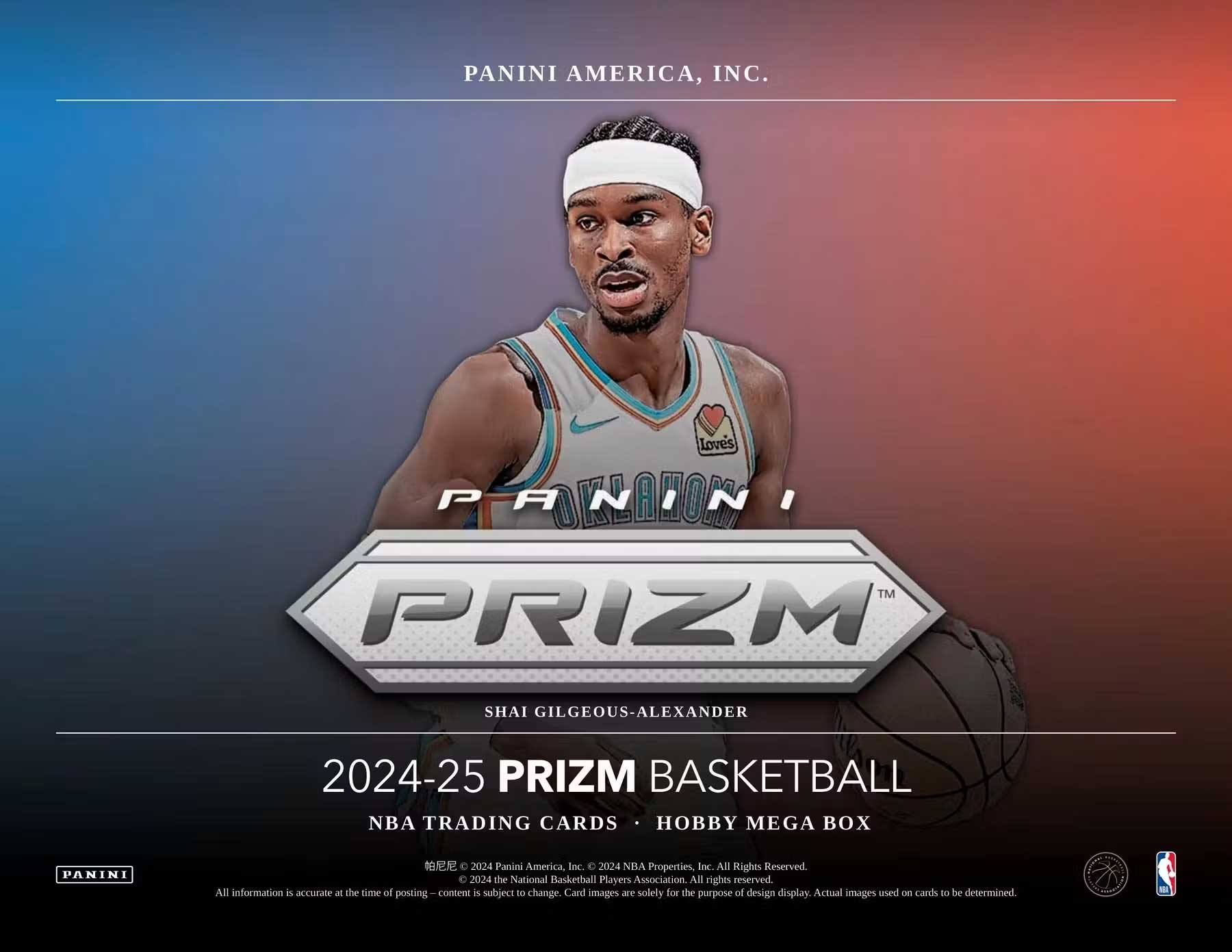  2024-25 Panini Prizm Basketball Hobby Mega Box (Green Ice Prizms)