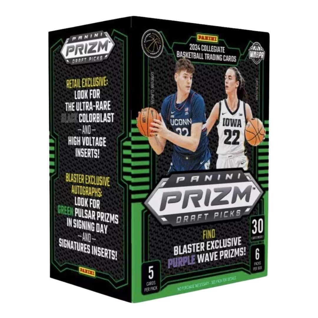  2024-25 Panini Prizm Collegiate Draft Picks Basketball Blaster Box(Purple Wave Prizms!)