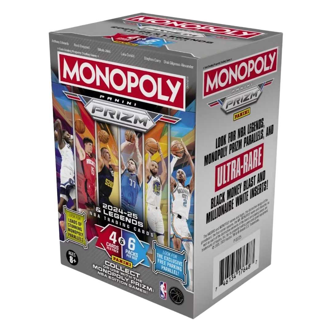 2024-25 Panini Prizm Monopoly Basketball 6-Pack Blaster Box (Millionaire White Inserts!)