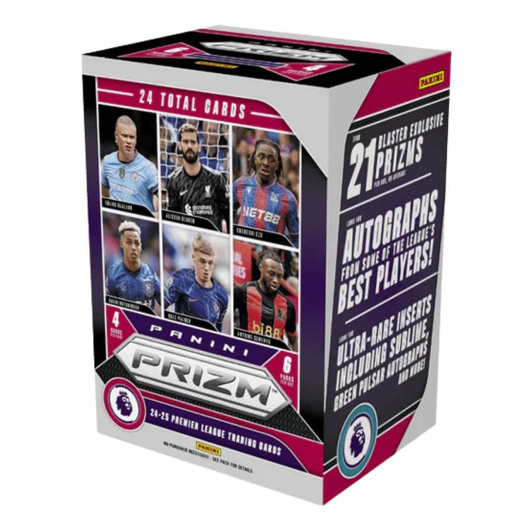 2024-25 Panini Prizm Premier League EPL Soccer 6-Pack Blaster Box (Target Version)