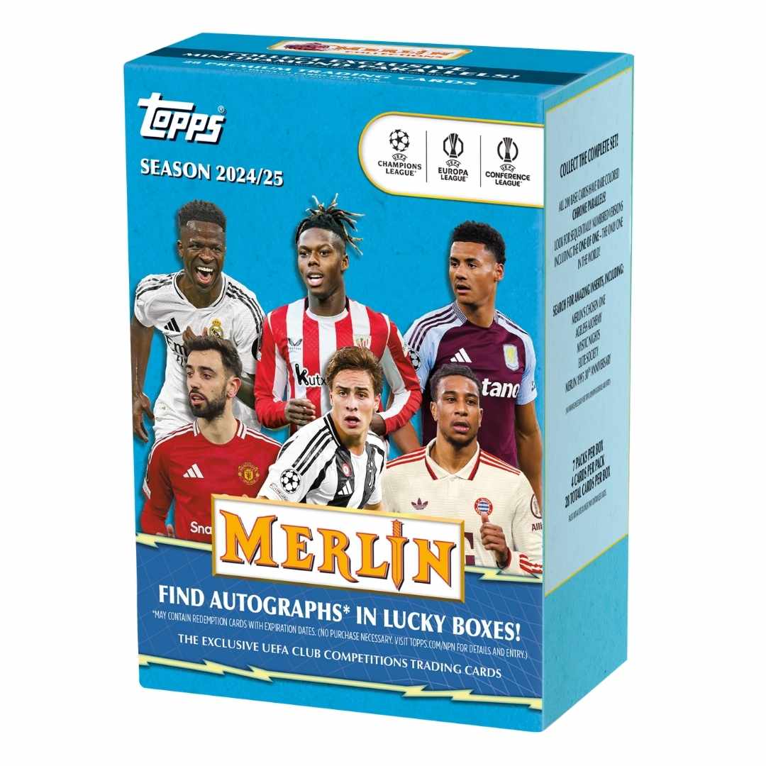 2024-25 Topps UEFA Club Competitions Chrome Soccer Value Box
