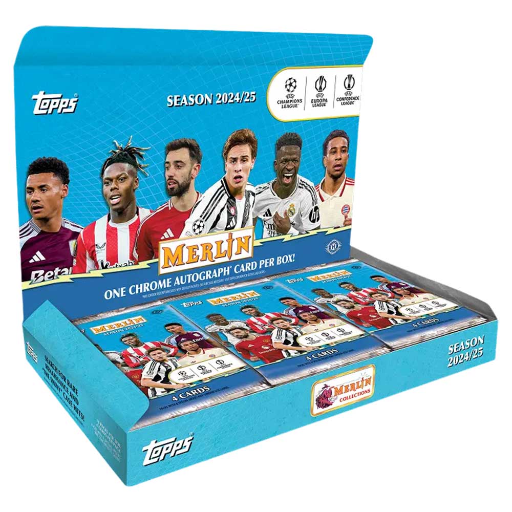 2024-25 Topps UEFA Club Competitions Merlin Chrome Soccer Breaker's Delight Box
