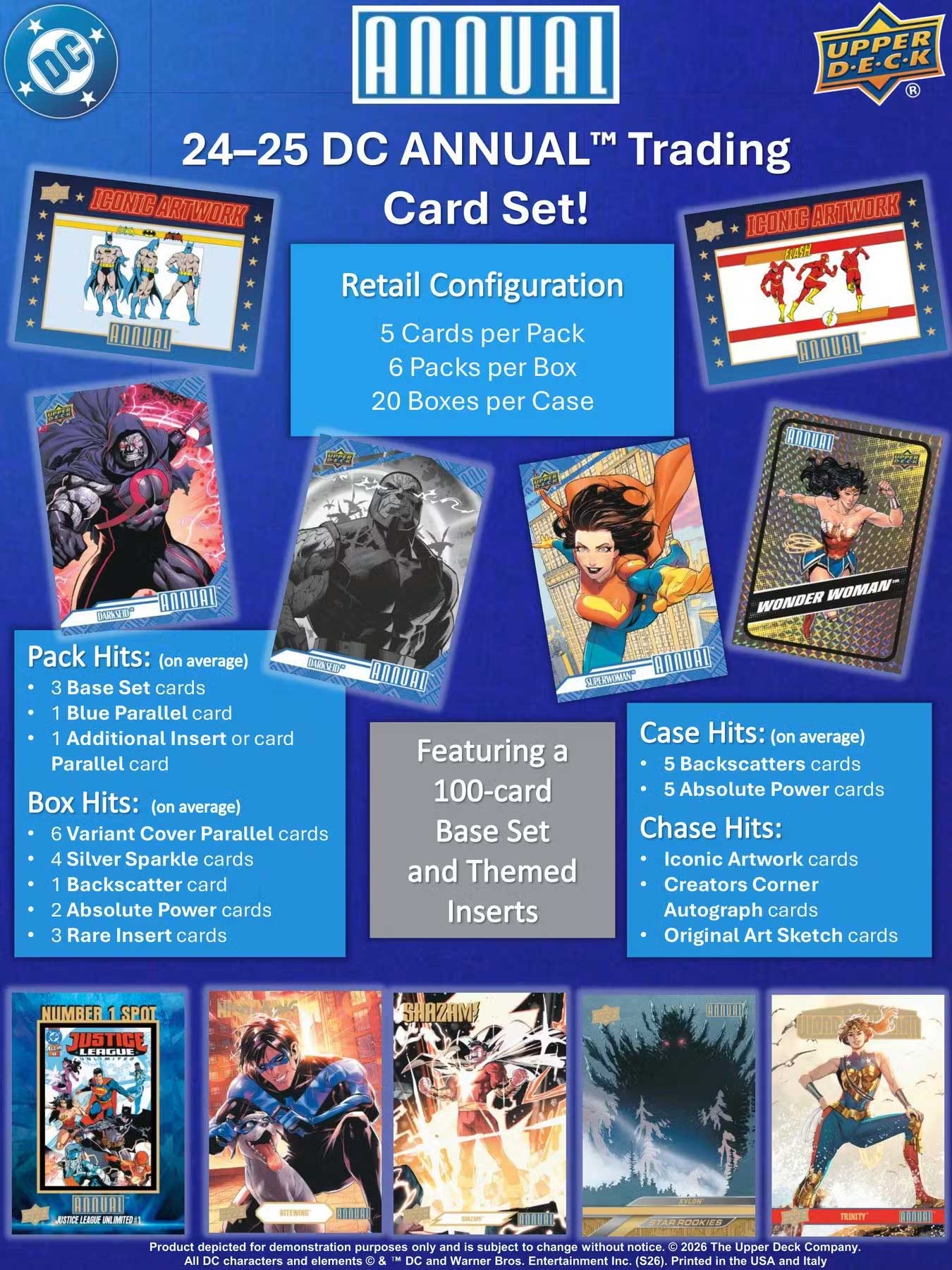 2024-25 Upper Deck DC Annual Blaster 20-Box Case