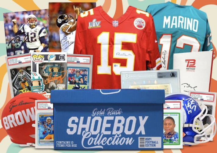2024 Gold Rush Shoebox Collection Football Edition Box