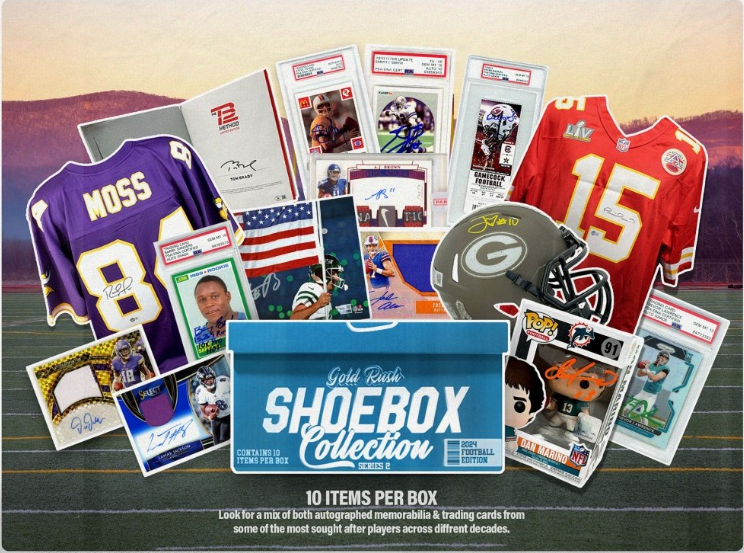 2024 Gold Rush Shoebox Collection Football Edition Series 2 Box