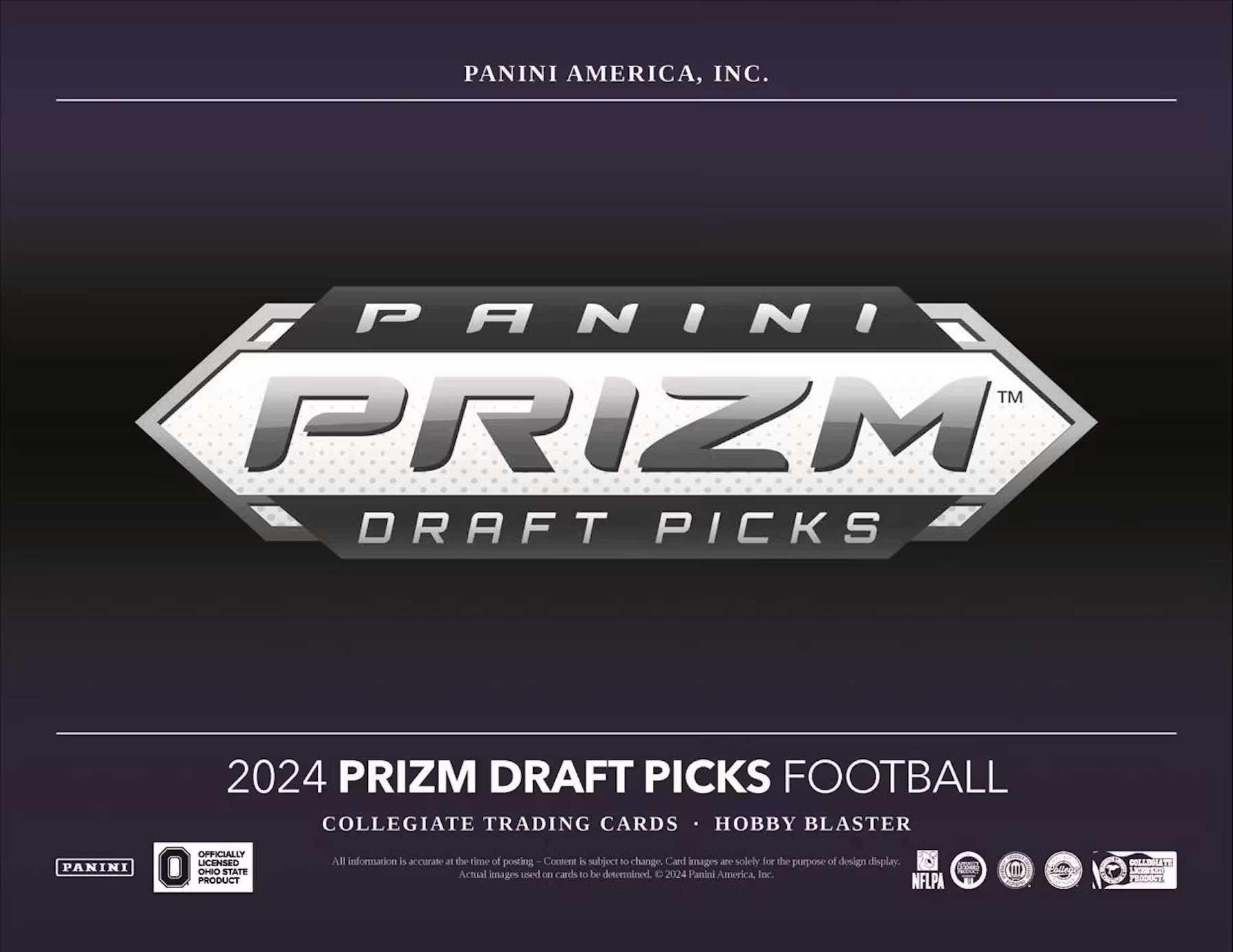 2024 Panini Prizm Draft Picks Football  Hobby Blaster Box  (Pink Parallels)