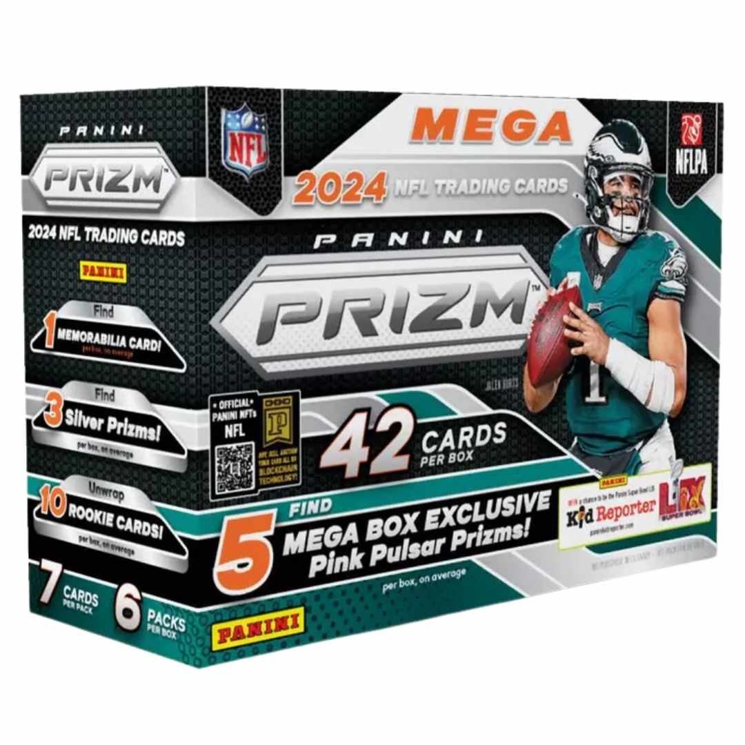 2024 Panini Prizm Football Mega Box - Pink Pulsar