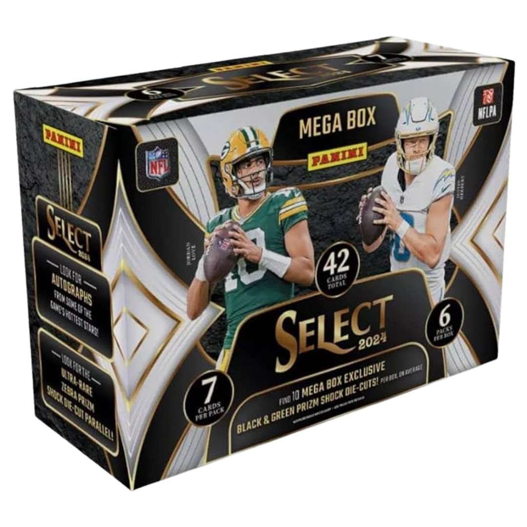 2024 Panini Select Football Mega Box (Black & Green Prizms!)
