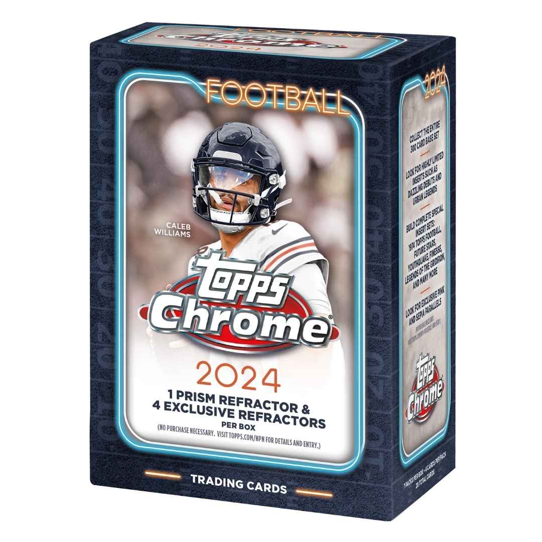  2024 Topps Chrome Football Retail Blaster Box