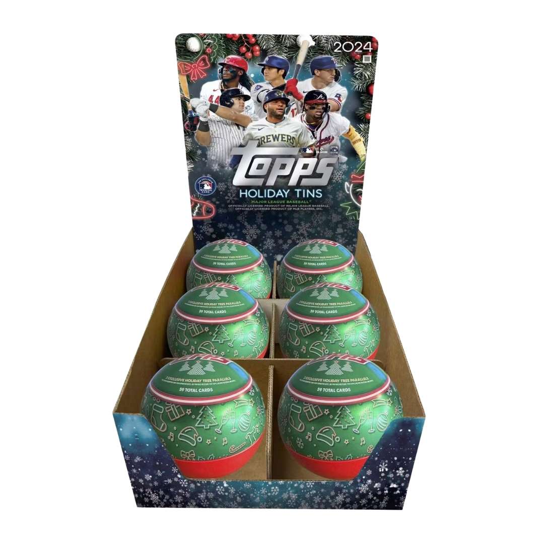 2024 Topps Mega Box Holiday Tin Box