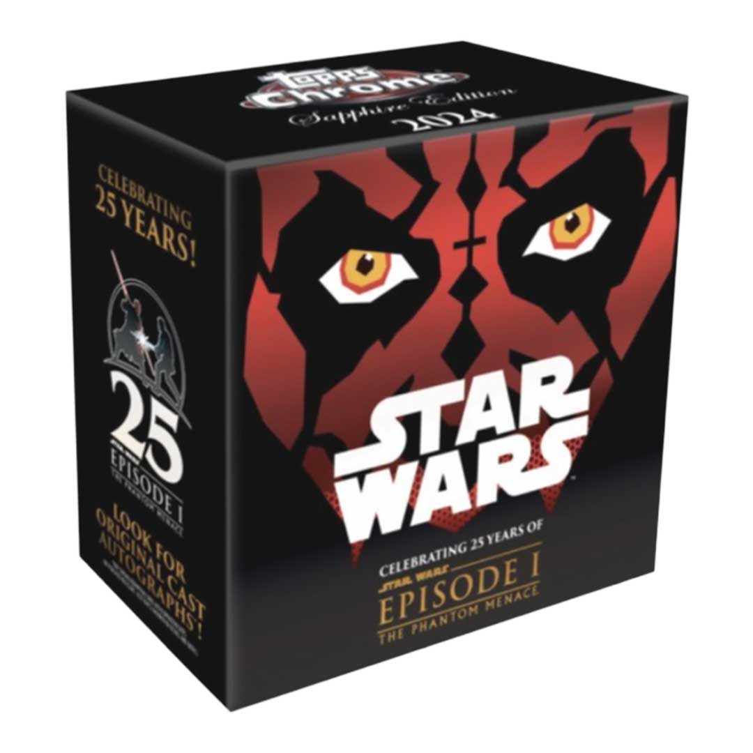 2024 Topps Star Wars The Phantom Menace Chrome Sapphire Edition Box