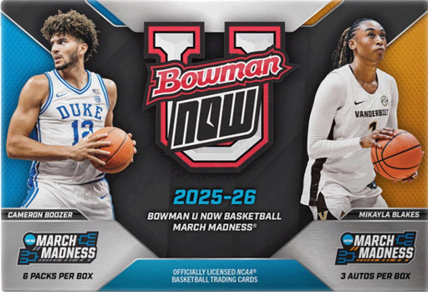 2025-26 Bowman University NOW March Madness Basketball Hobby Box