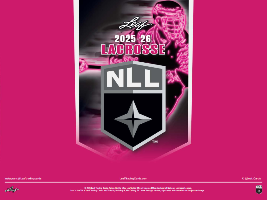 2025-26 Leaf National Lacrosse League Hobby Box