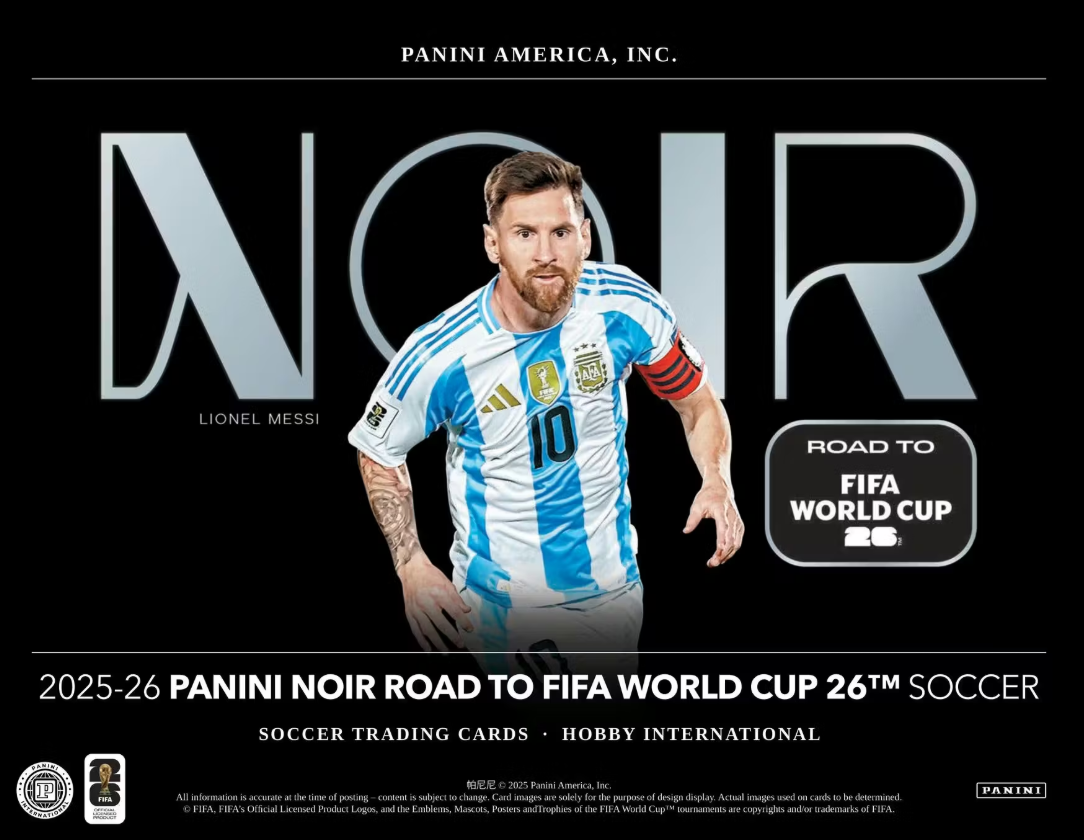 2025-26 Panini Noir Road to FIFA World Cup Soccer Hobby International Box