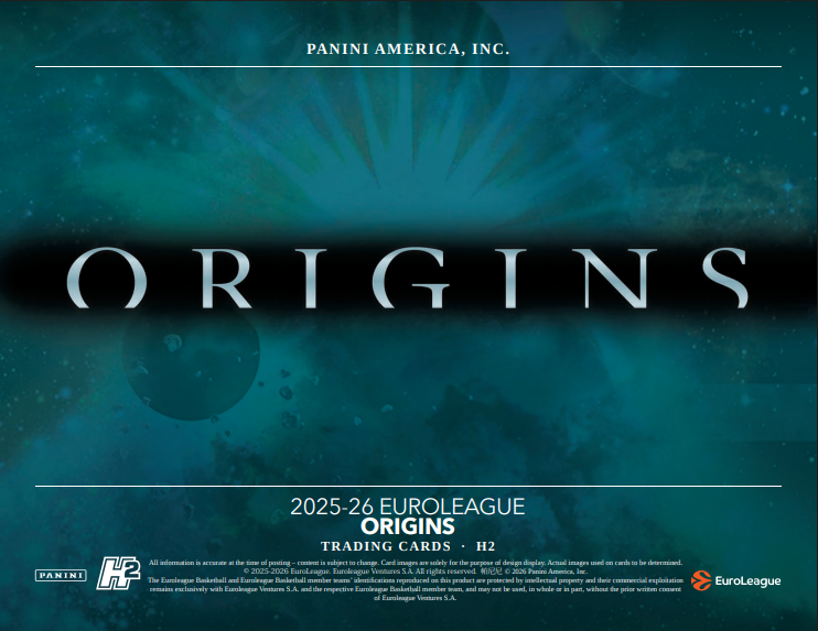 2025-26 Panini Origins EuroLeague Basketball H2 Box