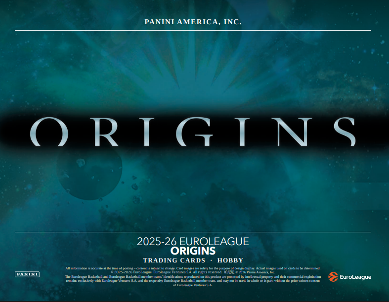 2025-26 Panini Origins EuroLeague Basketball Hobby 12-Box Case