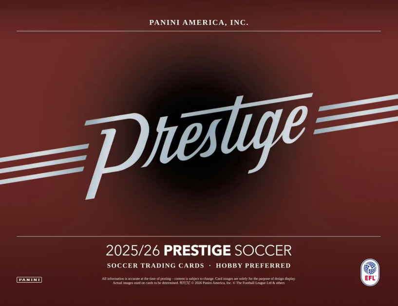 2025-26 Panini Prestige EFL Soccer Hobby Preferred Pack