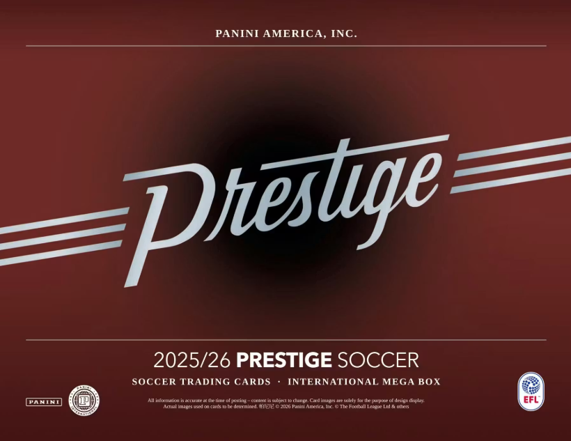 2025-26 Panini Prestige EFL Soccer International Mega Box