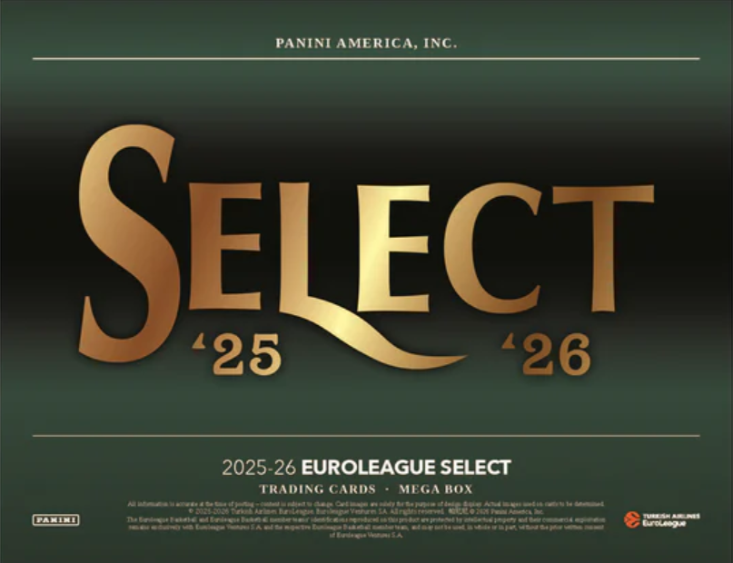 2025-26 Panini Select EuroLeague Basketball Hobby Mega Box