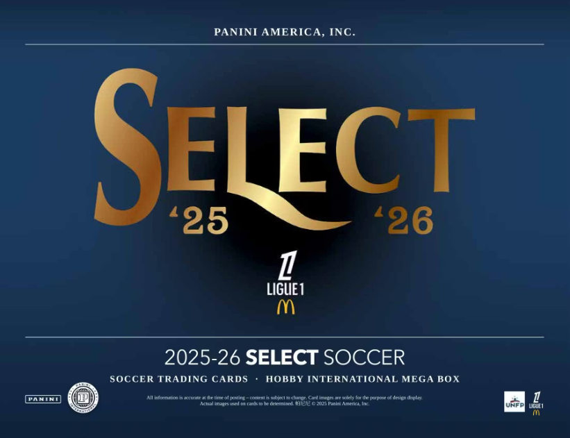 2025-26 Panini Select Ligue 1 Soccer International Mega Hobby 20-Box Case