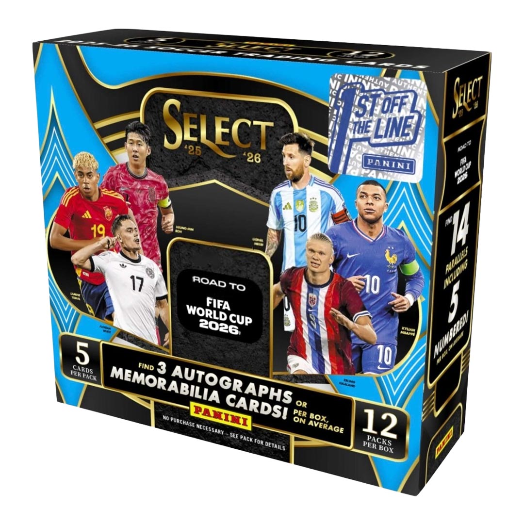2025-26 Panini Select Road to FIFA World Cup Soccer Hobby Box - 1st Off The Line (FOTL)