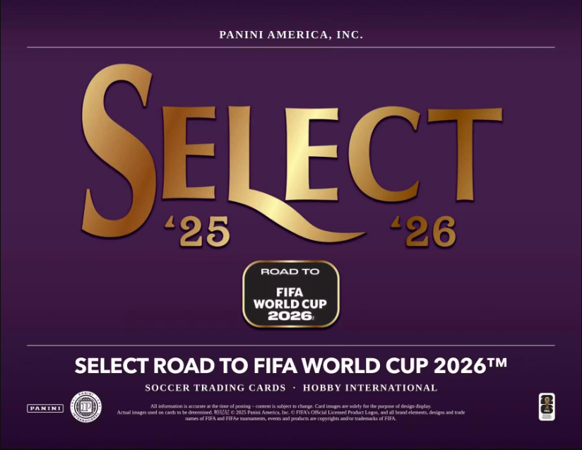 2025-26 Panini Select Road to FIFA World Cup Soccer Hobby International 12-Box Case