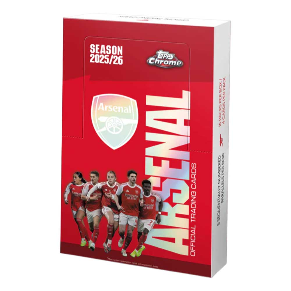 2025-26 Topps Chrome Arsenal Soccer Hobby Box