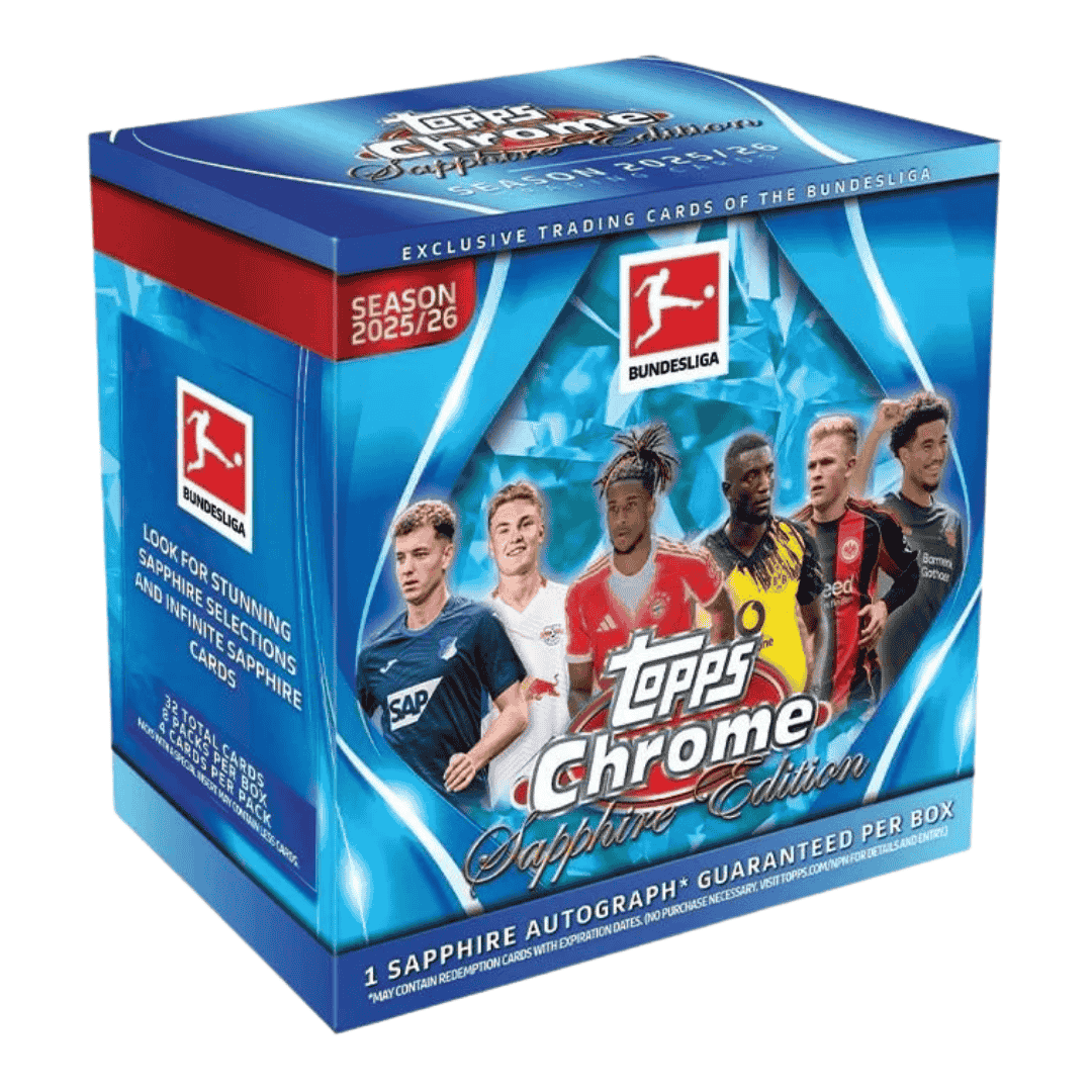 2025-26 Topps Chrome Bundesliga Soccer Sapphire Edition Box