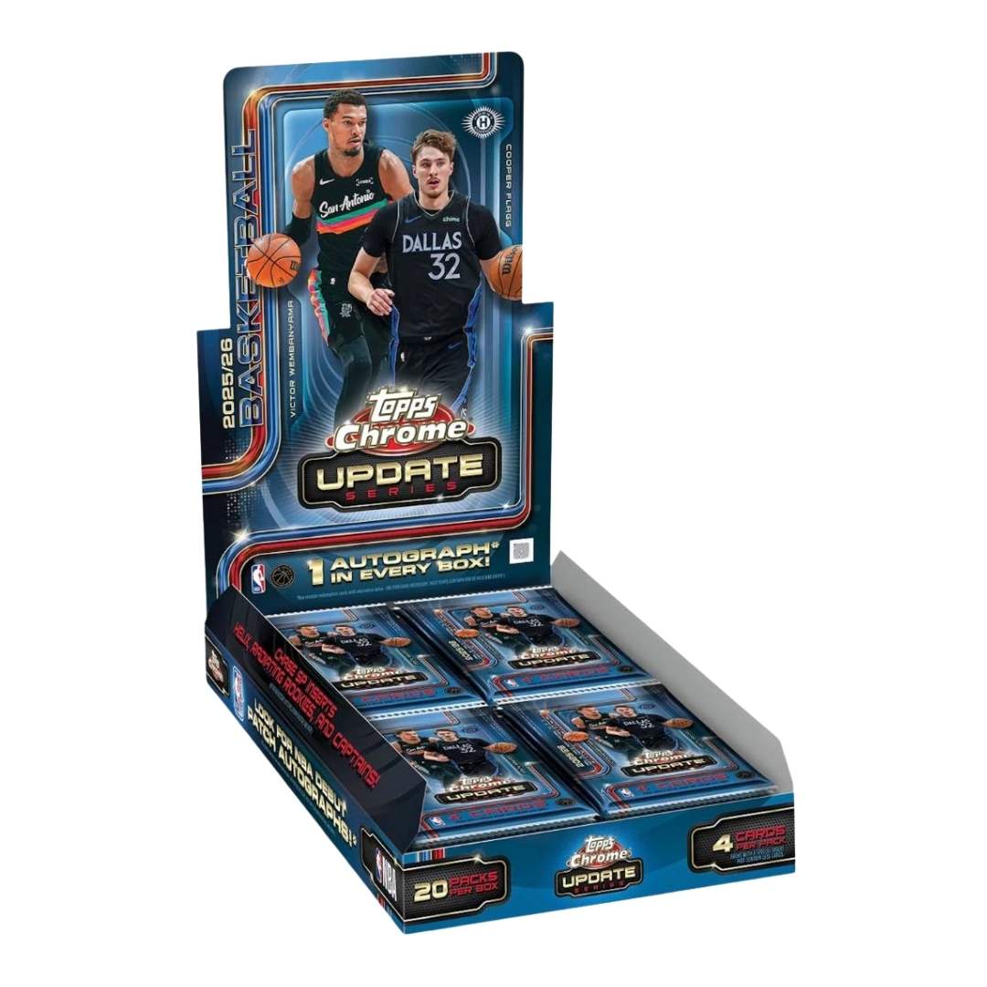 2025-26 Topps Chrome Update Series Basketball Hobby Box (Slightly Damaged)