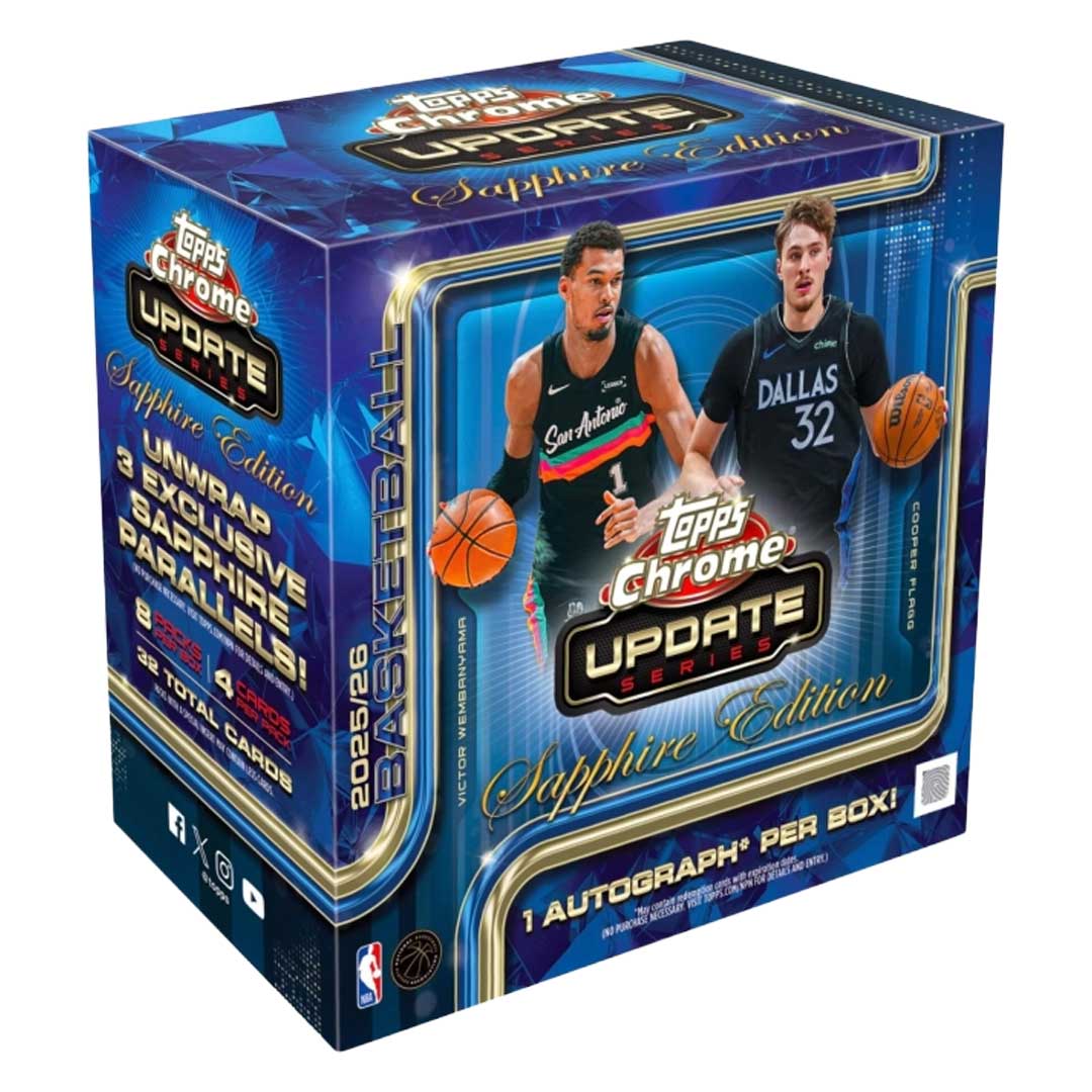 2025-26 Topps Chrome Update Series Basketball Sapphire Edition Box