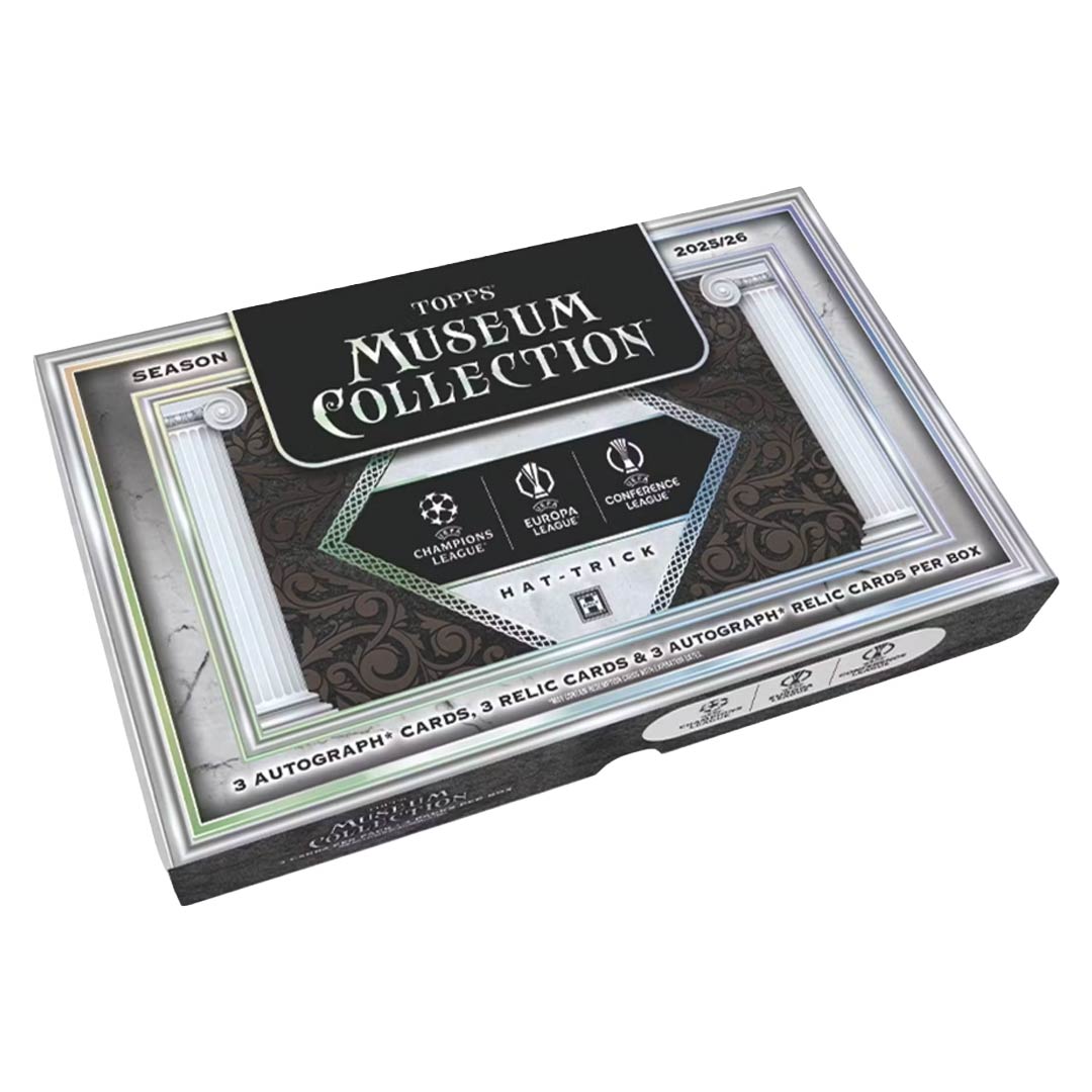 2025-26 Topps UEFA Club Competitions Museum Collection Soccer Hat Trick Box