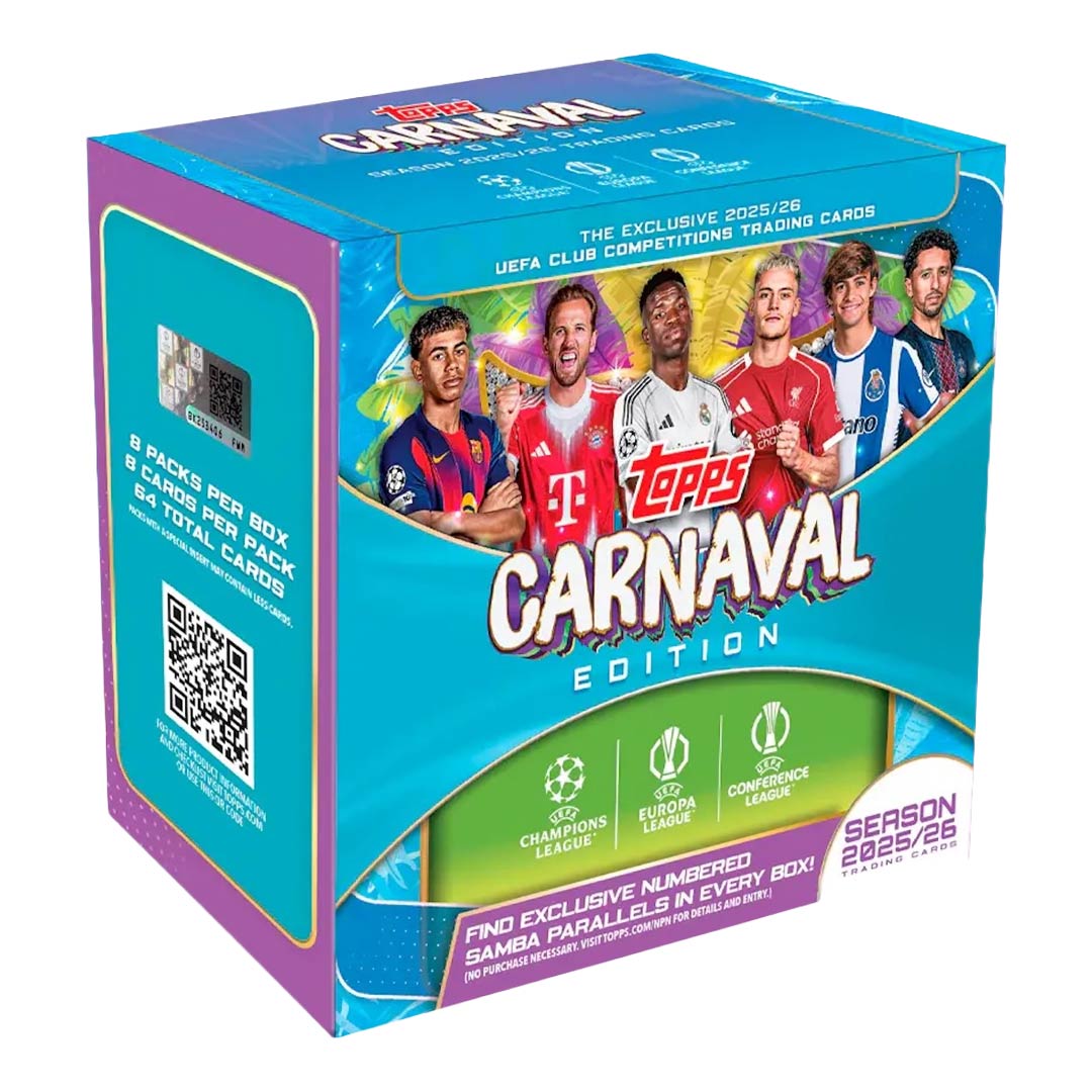 2025-26 Topps UEFA Club Competitions Soccer Carnaval Edition Hobby Box