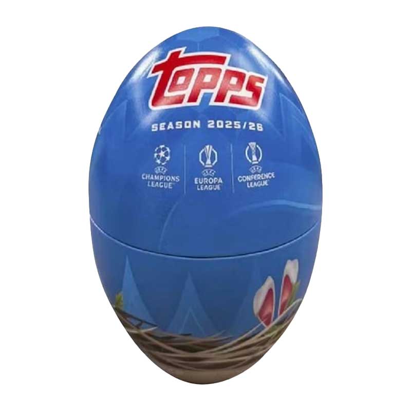 2025-26 Topps UEFA Club Competitions Soccer Spring Tin 9-Tin Box