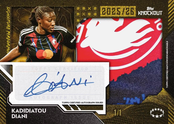 2025-26 Topps UEFA Women's Champions League Soccer Knockout Hobby Pack