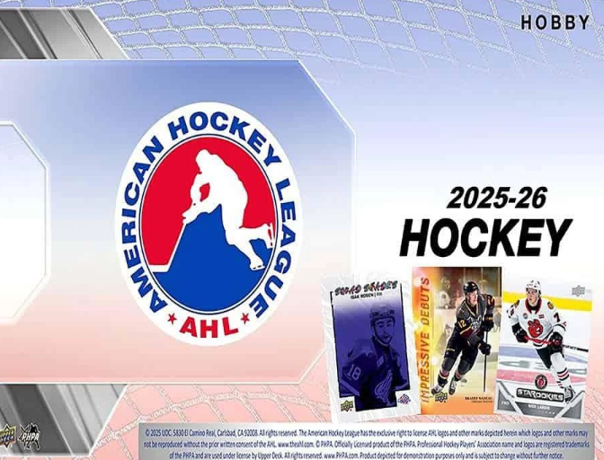 2025-26 Upper Deck AHL Hockey Hobby 8-Box Case