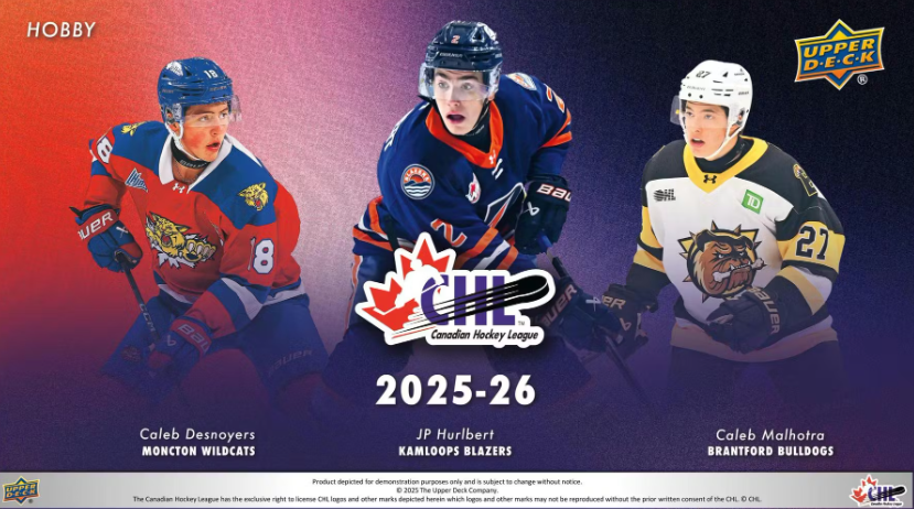 2025-26 Upper Deck CHL Hockey Hobby 8-Box Case