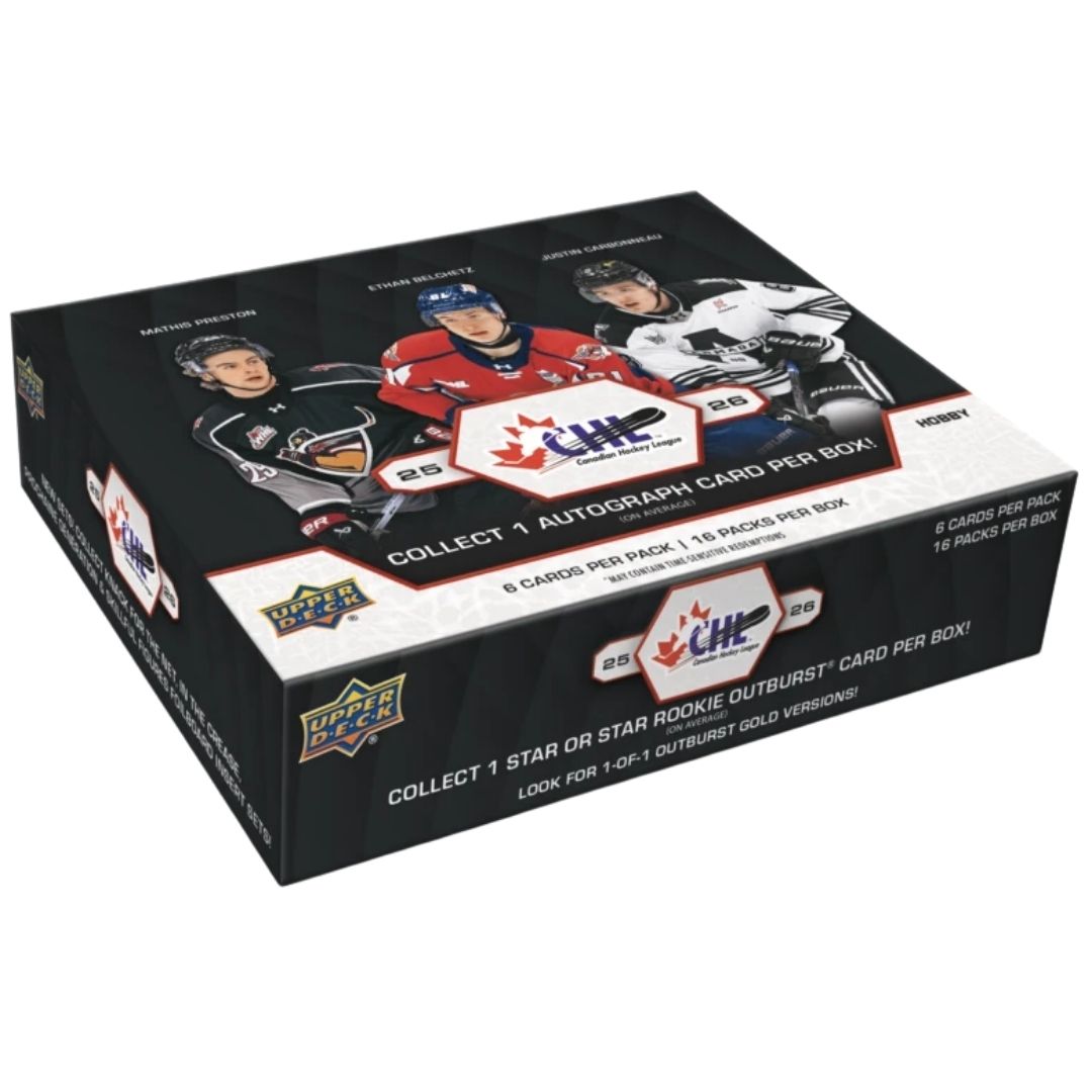 2025-26 Upper Deck CHL Hockey Hobby Box