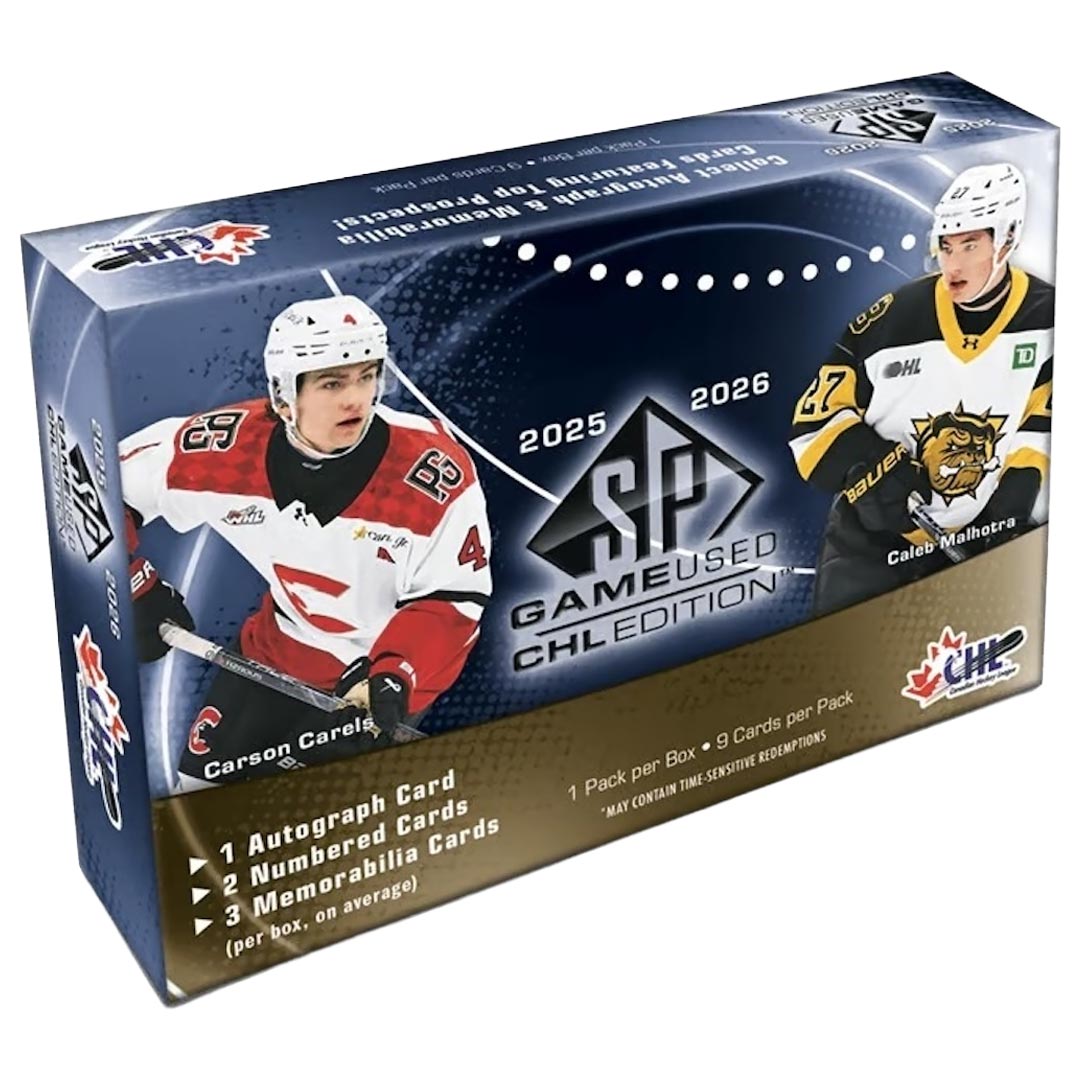 2025-26 Upper Deck CHL SP Game Used Hockey Hobby Box