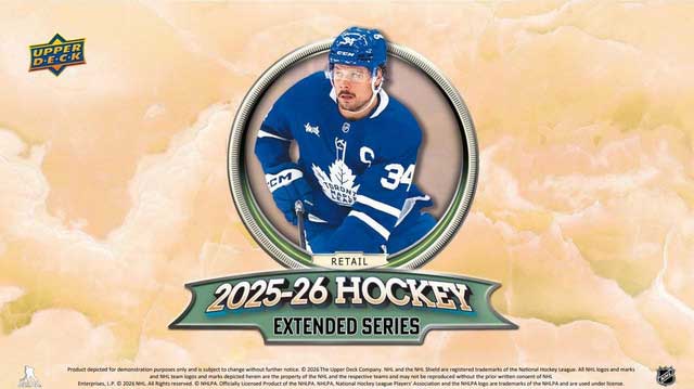 2025-26 Upper Deck Extended Series Hockey Blaster 20-Box Case