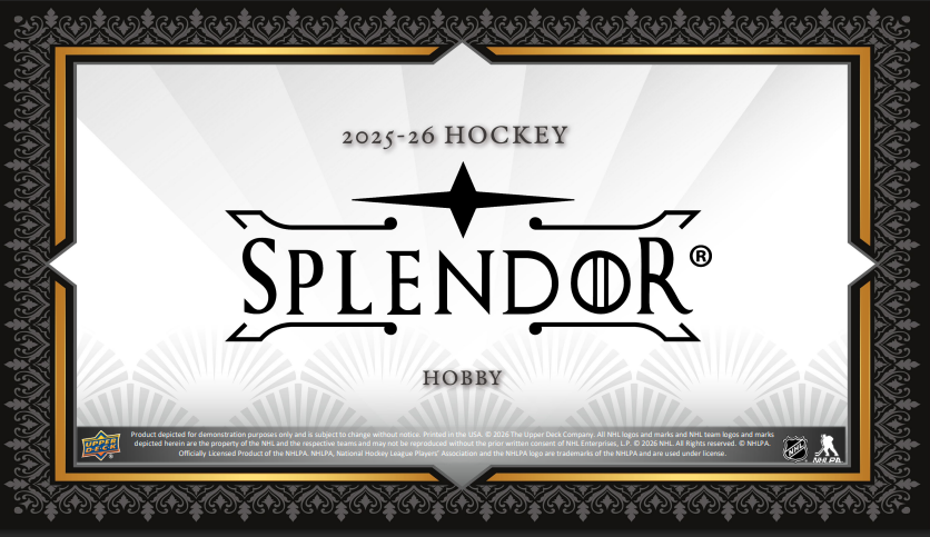 2025-26 Upper Deck Splendor Hockey Hobby Box