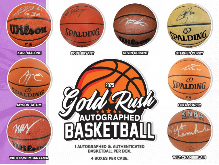 2025 Gold Rush Autographed Basketball Series Box