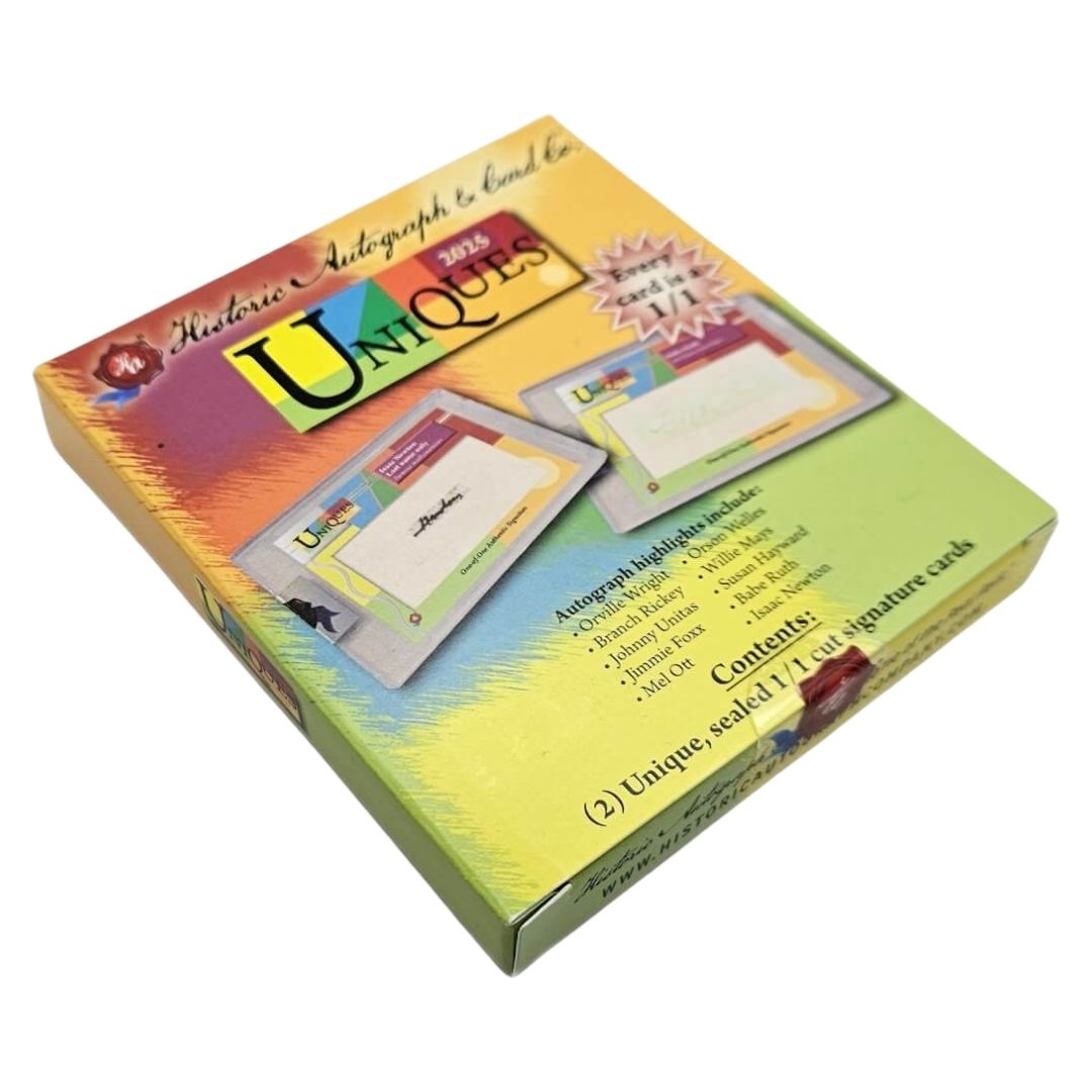 2025 Historic Autographs Uniques Cut Signature Edition Box