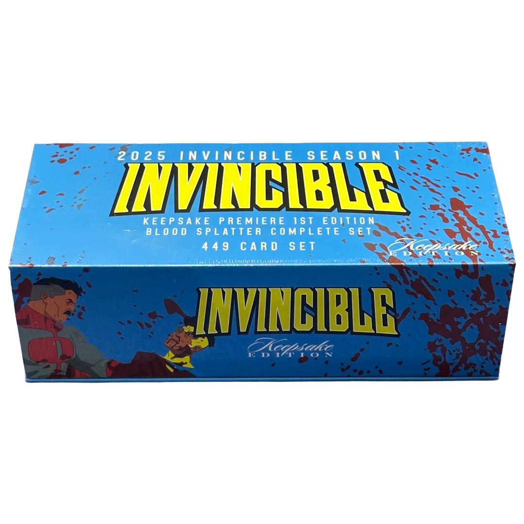 2025 Keepsake Invincible Season 1 Premiere 1st Edition Comic Con Exclusive Blue Holo Complete Set Box