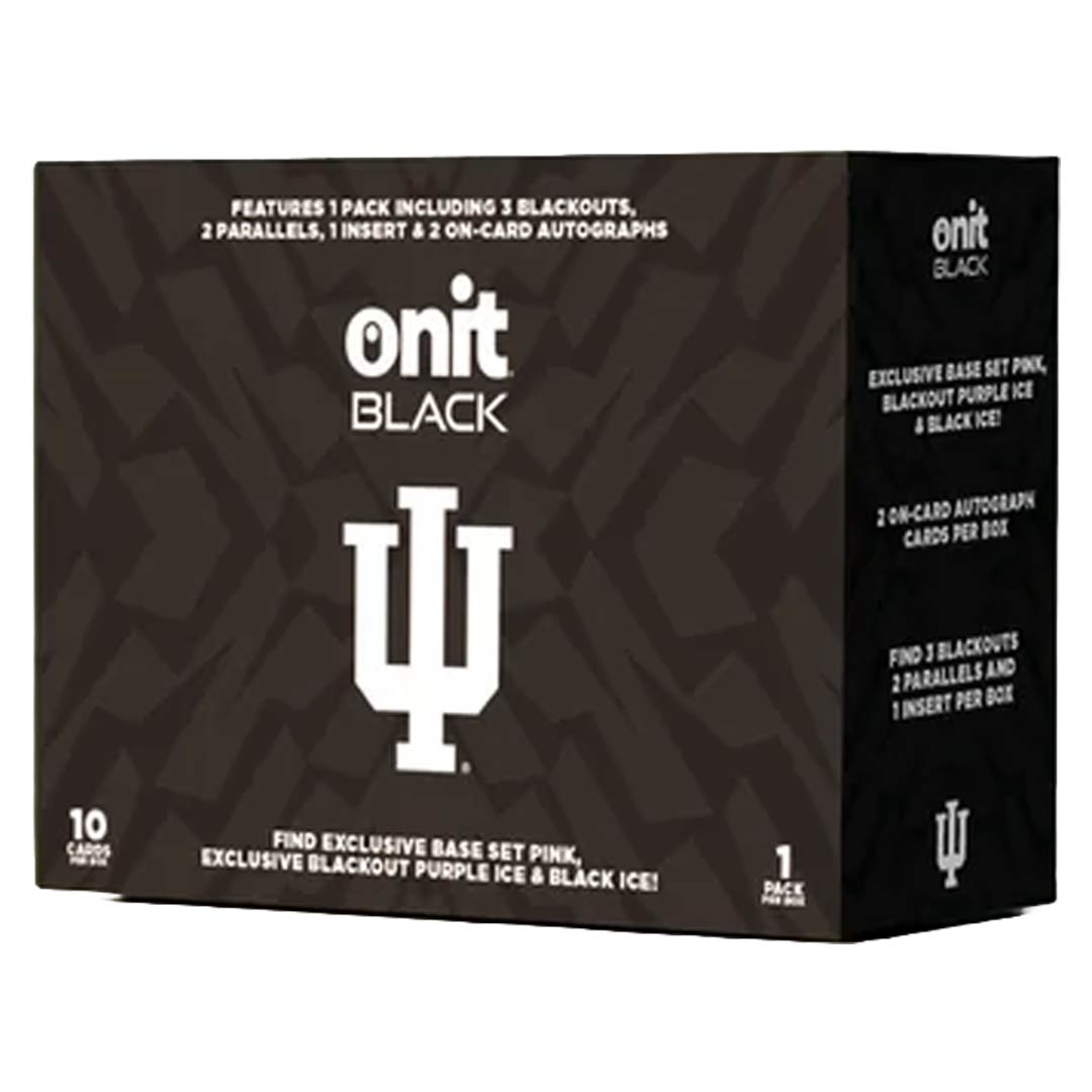  2025 Onit Athlete Black Indiana University Football Premium Edition Box