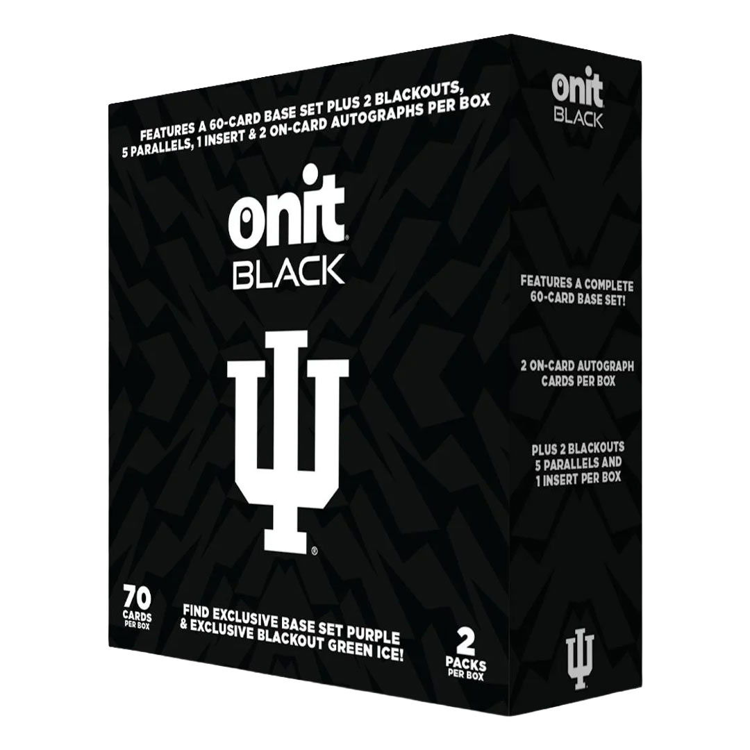  2025 Onit Athlete Black Indiana University Football Ultra Edition Box
