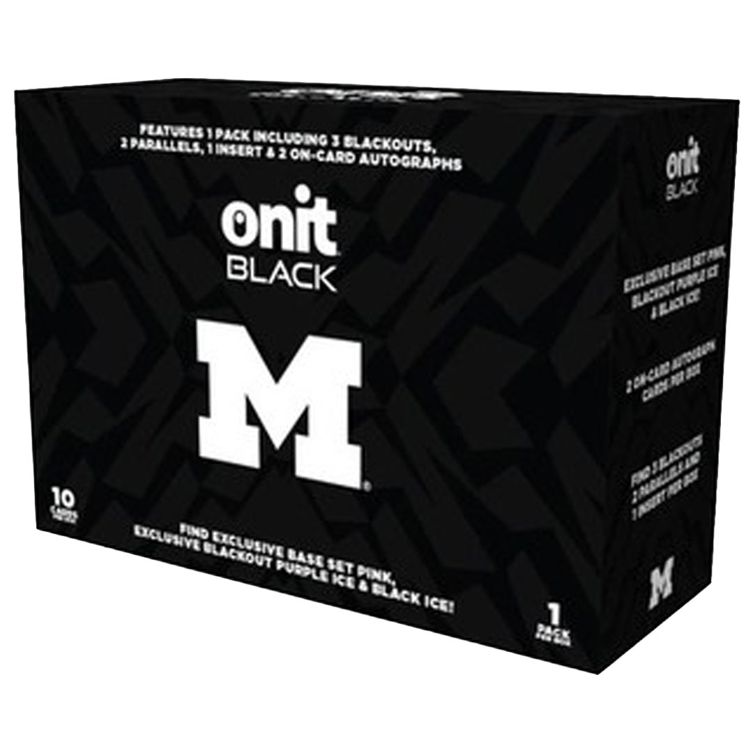  2025 Onit Athlete Black University of Michigan Football Premium Edition Box