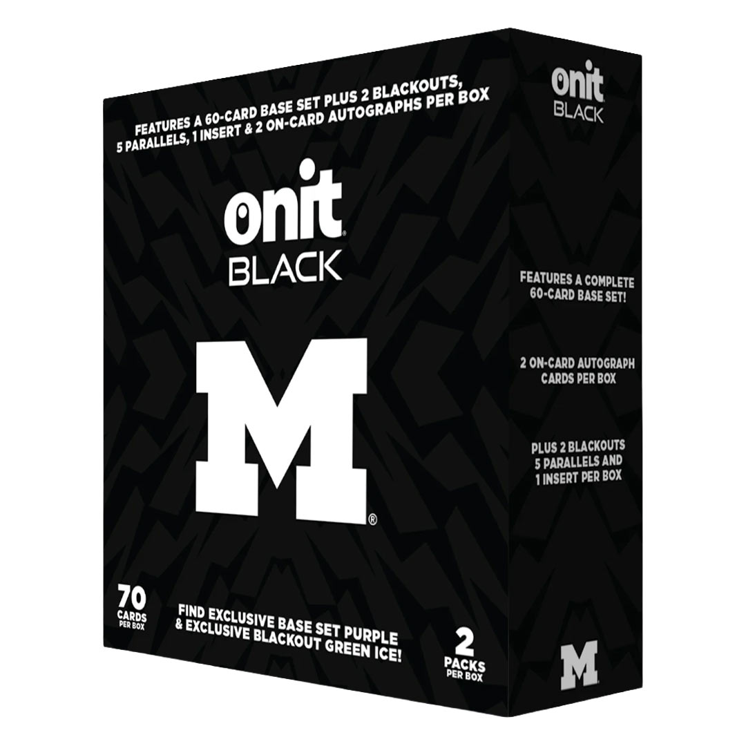  2025 Onit Athlete Black University of Michigan Football Ultra Edition Box