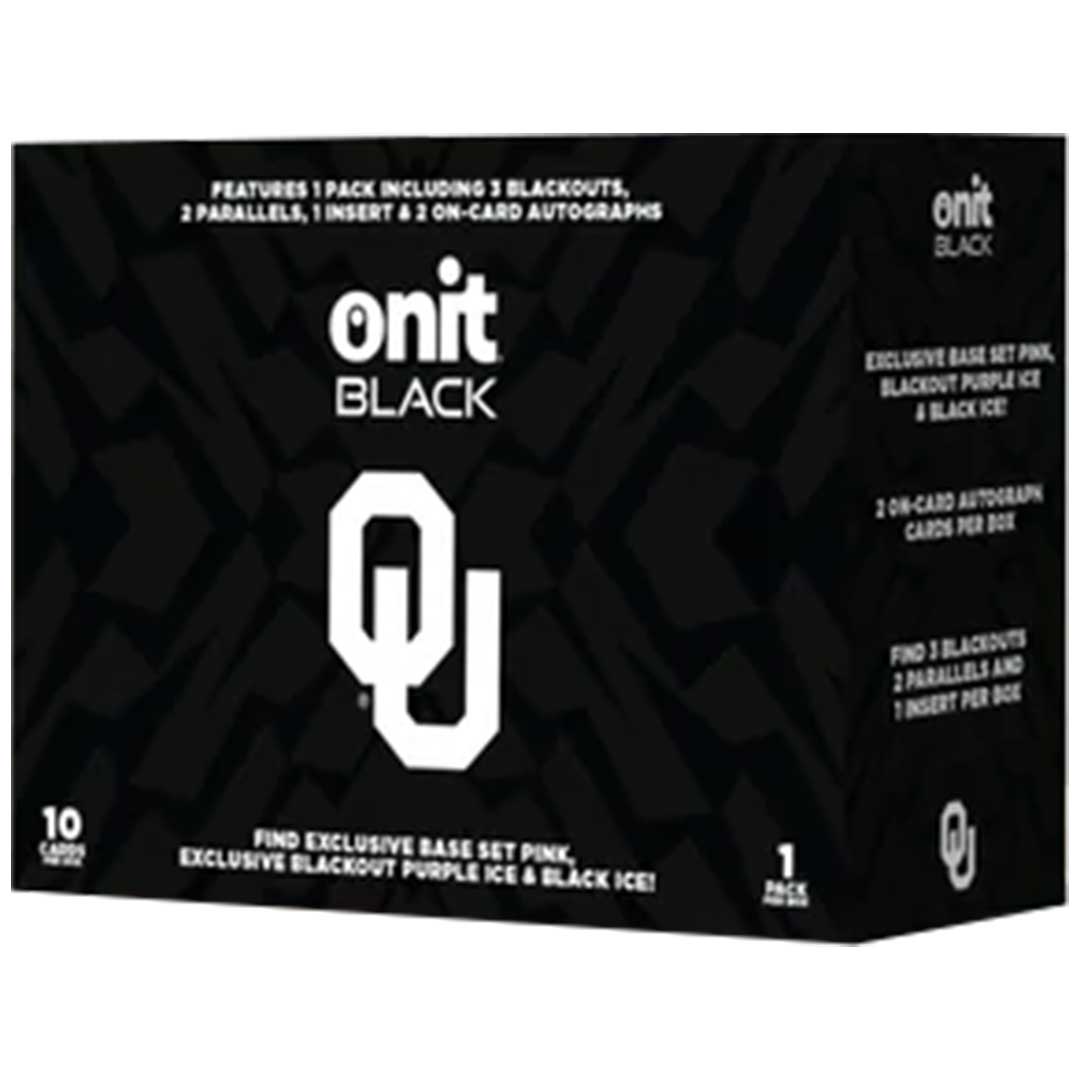  2025 Onit Athlete Black University of Oklahoma Football Premium Edition Box