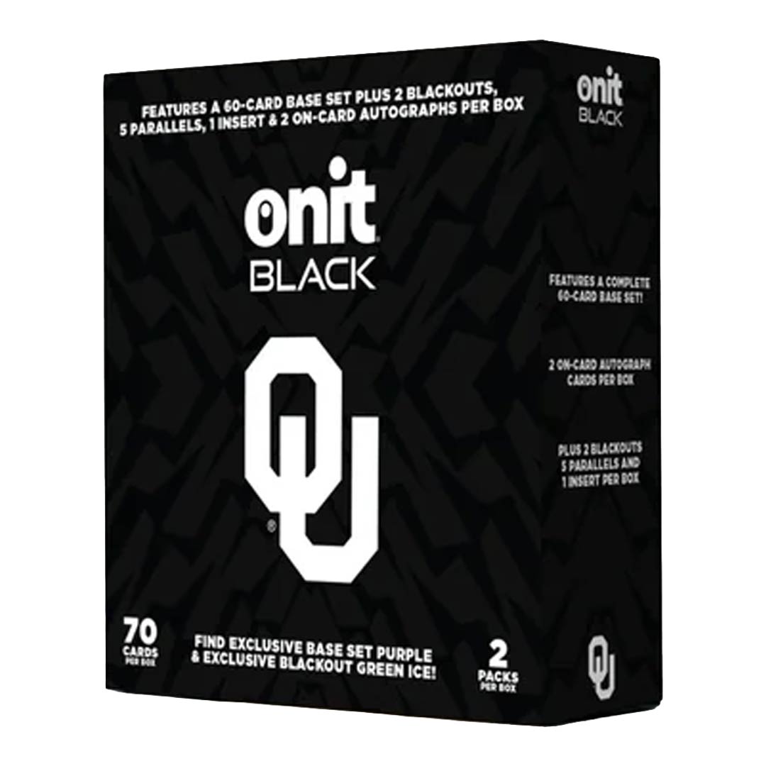  2025 Onit Athlete Black University of Oklahoma Football Ultra Edition Box
